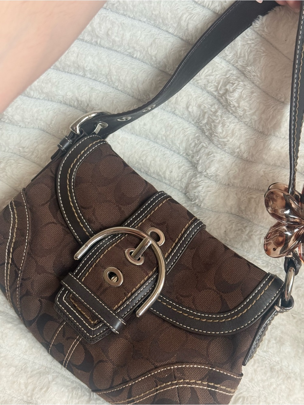 vintage coach mini soho in chocolate brown**read bio for the missing hangtag** - Picture 7 of 12